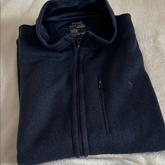 Vest Polo by Ralph Lauren Men's Dark Blue Zip-Up